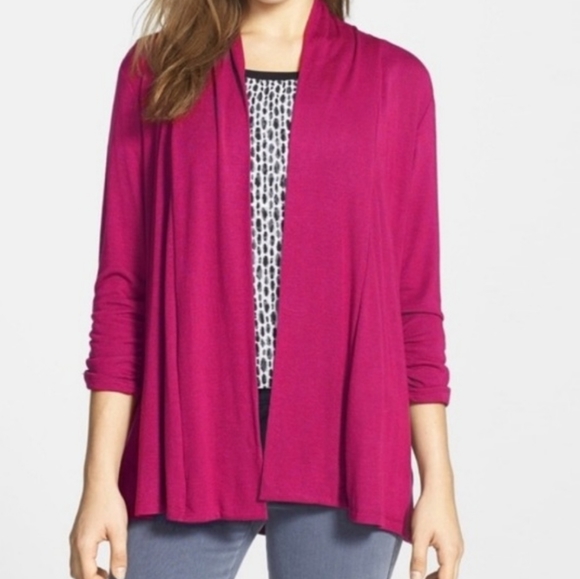 fuschia cardigans